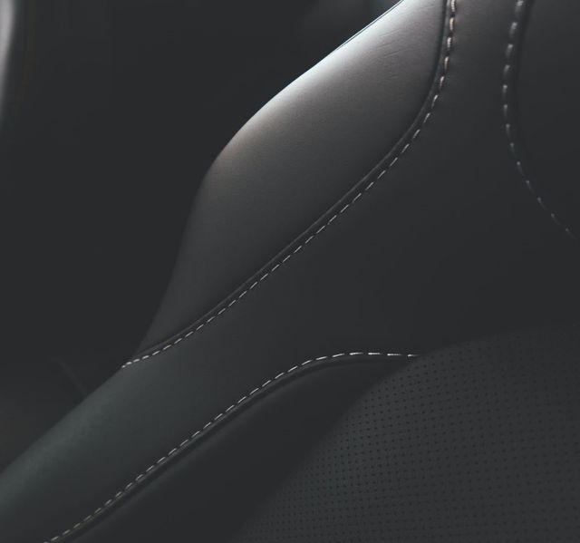 high quality black pvc leather car seat